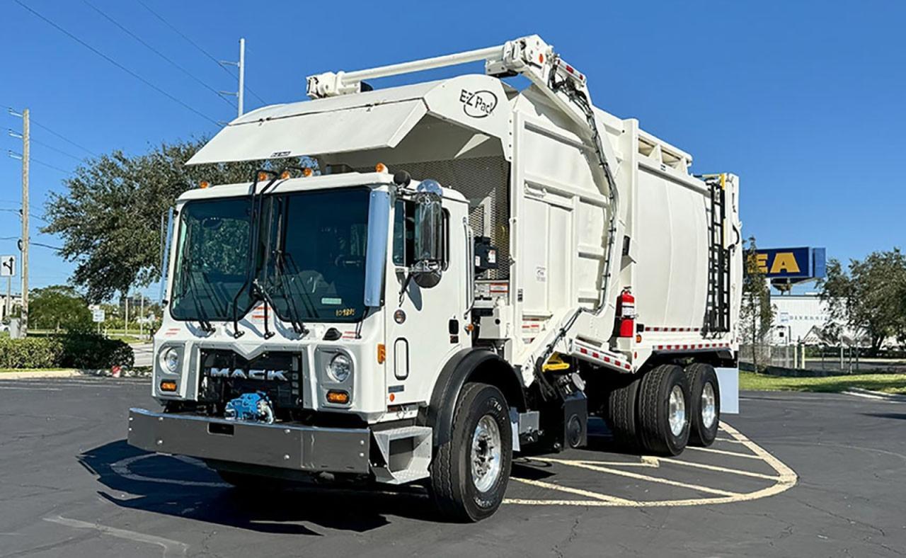 2025 Mack TE64 40 Yard EZ Pack Front Loader Garbage Truck Tampa FL