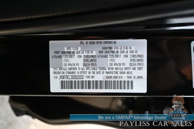 2025 Mazda CX-5 2.5 S Preferred Package / AWD / Power & Heated Leather Seats / Sunroof / Lane Departure Alert / Adaptive Cruise / Apple CarPlay & Android Auto / Back Up Camera / Keyless Entry & Start / Power Liftgate / 29 MPG / 1-Owner Anchorage AK