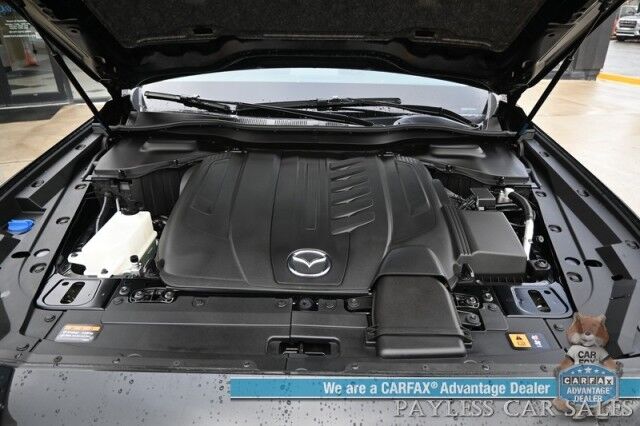 2025 Mazda CX-90 Preferred Package / AWD / Power & Heated Leather Seats / Sunroof / Adaptive Cruise Control / Lane Departure & Blind Spot Alert / Apple CarPlay & Android Auto / Back Up Camera / 3rd Row / Seats 7 / 1-Owner Wasilla AK