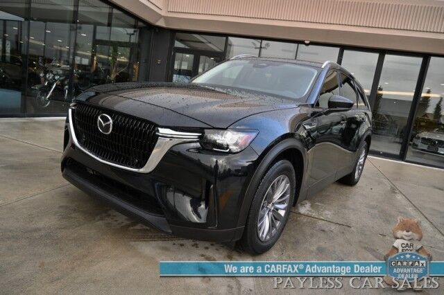 2025 Mazda CX-90 Preferred Package / AWD / Power & Heated Leather Seats / Sunroof / Adaptive Cruise Control / Lane Departure & Blind Spot Alert / Apple CarPlay & Android Auto / Back Up Camera / 3rd Row / Seats 7 / 1-Owner Anchorage AK
