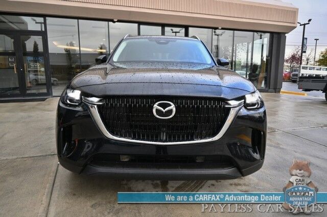 2025 Mazda CX-90 Preferred Package / AWD / Power & Heated Leather Seats / Sunroof / Adaptive Cruise Control / Lane Departure & Blind Spot Alert / Apple CarPlay & Android Auto / Back Up Camera / 3rd Row / Seats 7 / 1-Owner Anchorage AK