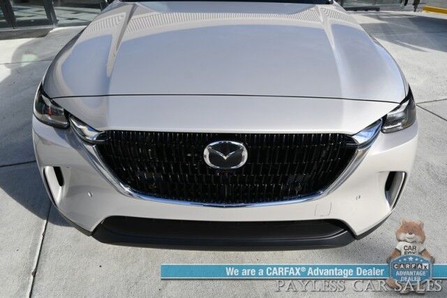 2025 Mazda CX-90 Preferred Package / AWD / Power & Heated Leather Seats / Sunroof / Adaptive Cruise Control / Lane Departure & Blind Spot Alert / Apple CarPlay & Android Auto / Back Up Camera / 3rd Row / Seats 7 / 1-Owner Anchorage AK