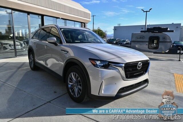 2025 Mazda CX-90 Preferred Package / AWD / Power & Heated Leather Seats / Sunroof / Adaptive Cruise Control / Lane Departure & Blind Spot Alert / Apple CarPlay & Android Auto / Back Up Camera / 3rd Row / Seats 7 / 1-Owner Anchorage AK
