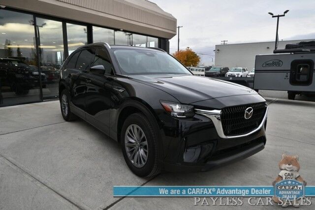 2025 Mazda CX-90 Preferred Package / AWD / Power & Heated Leather Seats / Sunroof / Adaptive Cruise Control / Lane Departure & Blind Spot Alert / Apple CarPlay & Android Auto / Back Up Camera / 3rd Row / Seats 7 / 1-Owner Anchorage AK