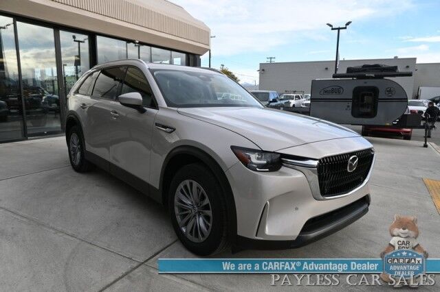 2025 Mazda CX-90 Preferred Package / AWD / Power & Heated Leather Seats / Sunroof / Adaptive Cruise Control / Lane Departure & Blind Spot Alert / Apple CarPlay & Android Auto / Back Up Camera / 3rd Row / Seats 7 / 1-Owner Anchorage AK