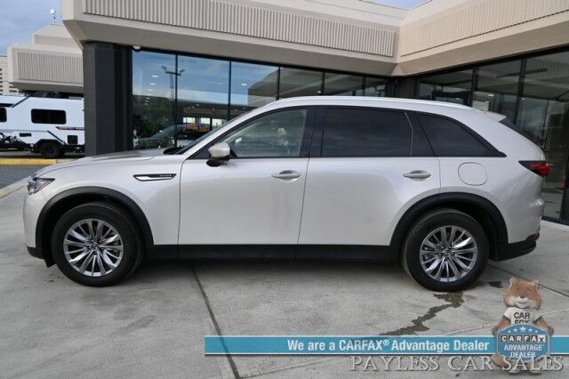 2025 Mazda CX-90 Preferred Package / AWD / Power & Heated Leather Seats / Sunroof / Adaptive Cruise Control / Lane Departure & Blind Spot Alert / Apple CarPlay & Android Auto / Back Up Camera / 3rd Row / Seats 7 / 1-Owner Anchorage AK 2025 Mazda CX-90 Preferred Package / AWD / Power & Heated Leather Seats / Sunroof / Adaptive Cruise Control / Lane Departure & Blind Spot Alert / Apple CarPlay & Android Auto / Back Up Camera / 3rd Row / Seats 7 / 1-Owner Anchorage AK