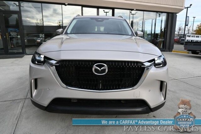 2025 Mazda CX-90 Preferred Package / AWD / Power & Heated Leather Seats / Sunroof / Adaptive Cruise Control / Lane Departure & Blind Spot Alert / Apple CarPlay & Android Auto / Back Up Camera / 3rd Row / Seats 7 / 1-Owner