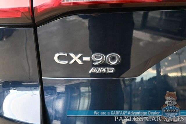 2025 Mazda CX-90 Preferred Package / AWD / Power & Heated Leather Seats / Sunroof / Adaptive Cruise / Lane Departure & Blind Spot / Apple CarPlay & Android Auto / Back Up Cam / 3rd Row / Rear Captains Chairs / Seats 7 / 1-Owner Anchorage AK