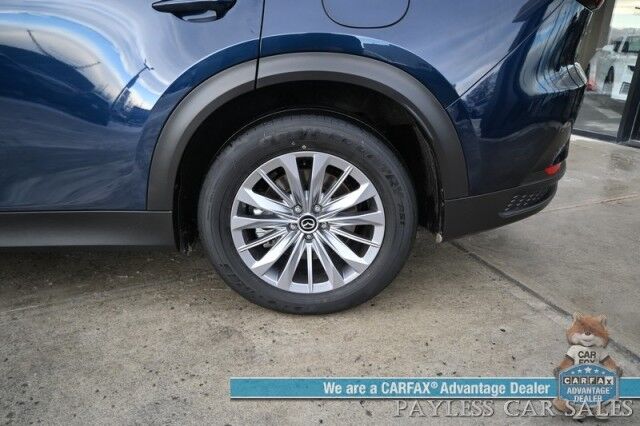 2025 Mazda CX-90 Preferred Package / AWD / Power & Heated Leather Seats / Sunroof / Adaptive Cruise / Lane Departure & Blind Spot / Apple CarPlay & Android Auto / Back Up Cam / 3rd Row / Rear Captains Chairs / Seats 7 / 1-Owner Anchorage AK