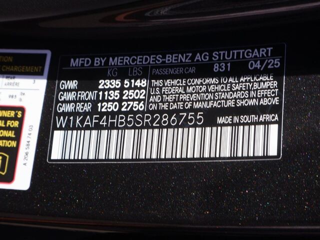 2025 Mercedes-Benz C-Class C 300 Oshkosh WI