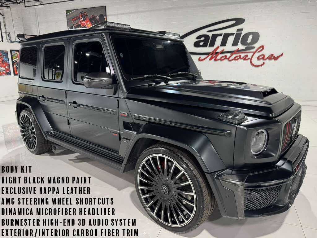 2025 Mercedes-Benz G-Class AMG G 63 body kit,Night Black Magno paint,Exclusive Nappa leather,Burmester High-End audio AND MORE!