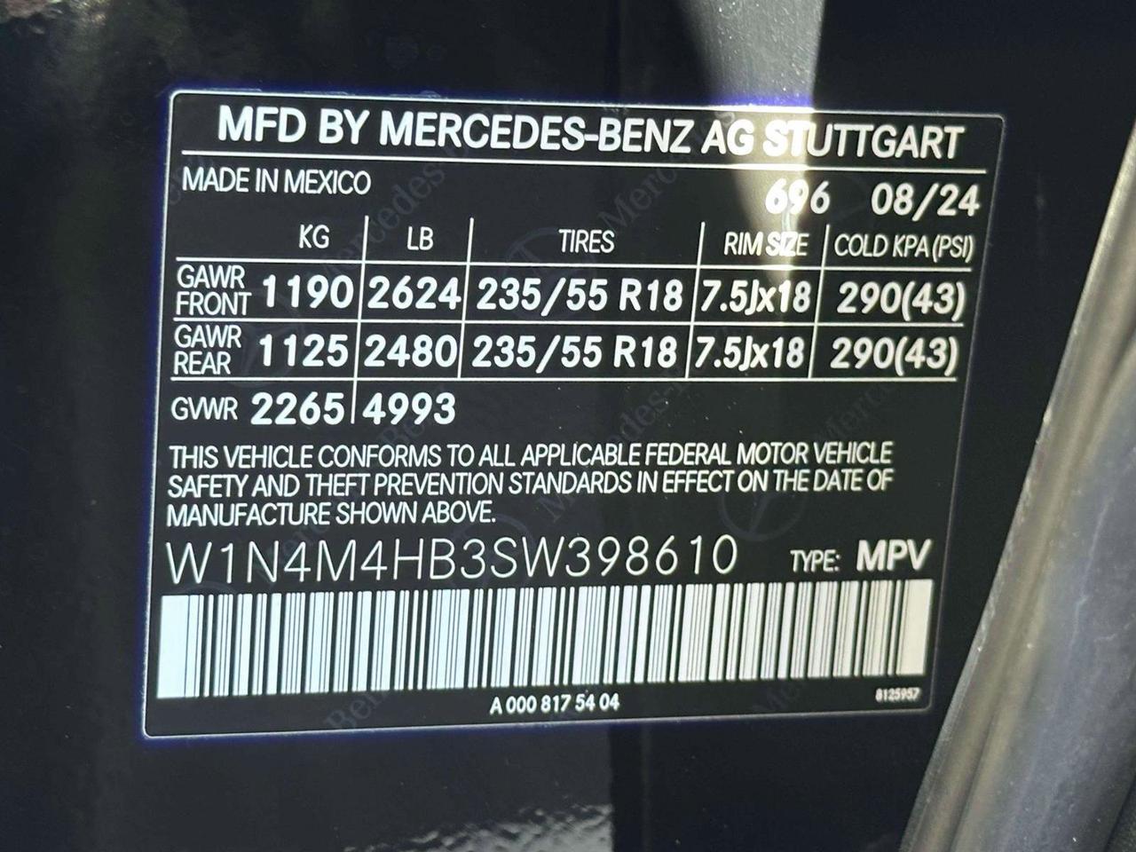 2025 Mercedes-Benz GLB GLB 250 Morristown NJ