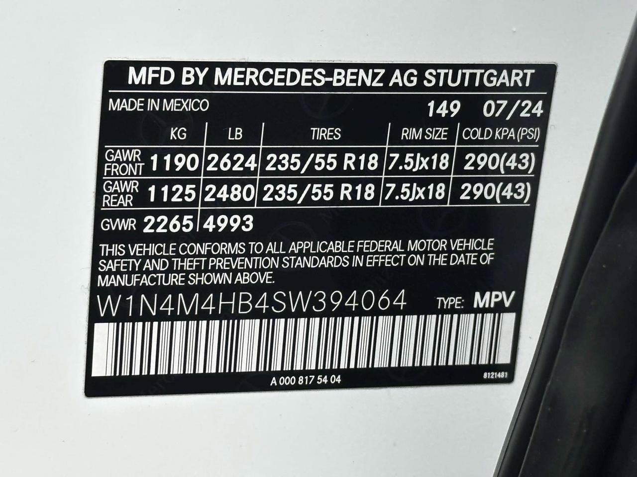 2025 Mercedes-Benz GLB GLB 250 Morristown NJ