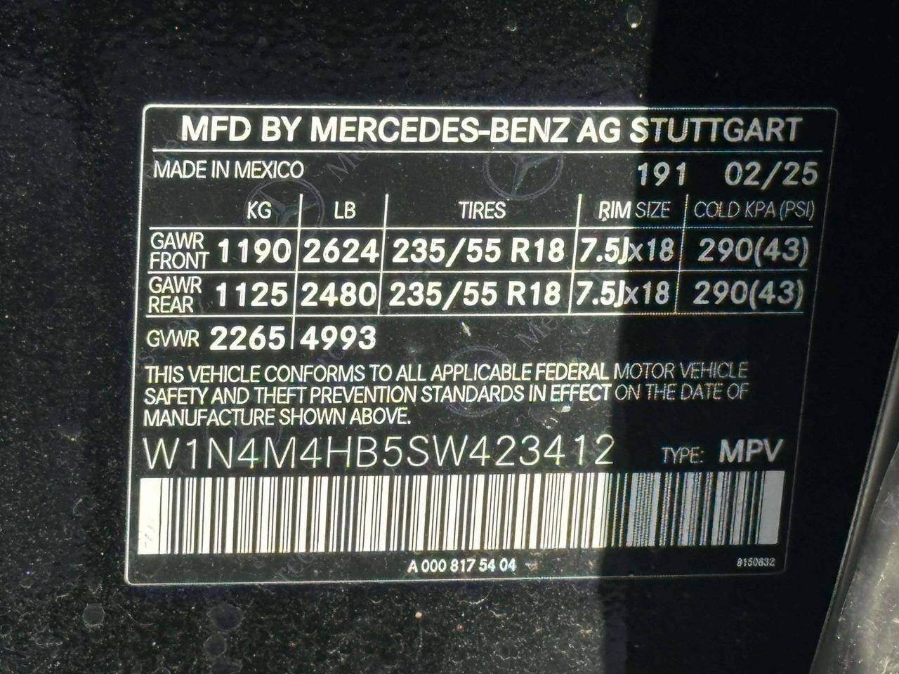 2025 Mercedes-Benz GLB GLB 250 Morristown NJ