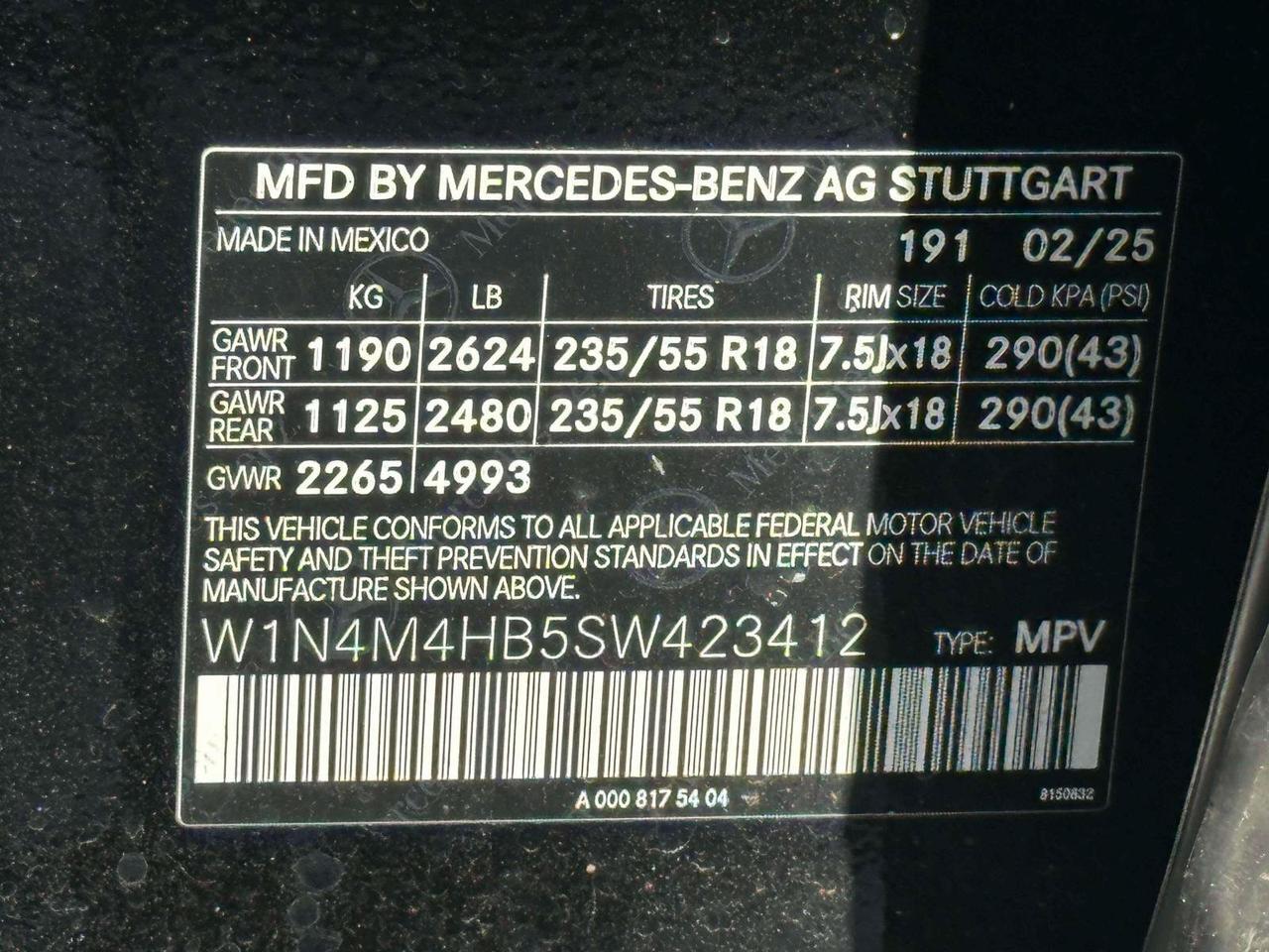 2025 Mercedes-Benz GLB GLB 250 Morristown NJ