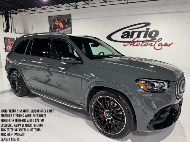 2025 Mercedes-Benz GLS AMG GLS 63 manufaktur paint, nappa leather, dinamica wheel/headliner, captain chairs AND MUCH MORE!! Fort Lauderdale FL