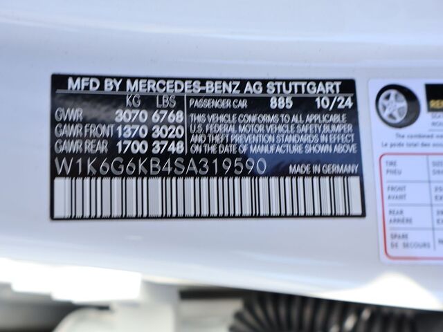 2025 Mercedes-Benz S-Class S 580e Oshkosh WI