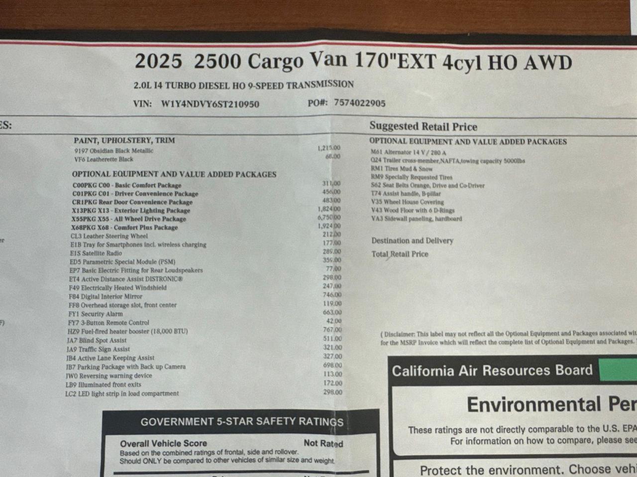 2025 Mercedes-Benz Sprinter 2500 Cargo 170 WB West Burlington IA