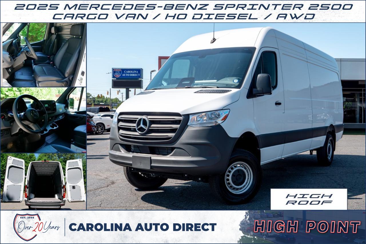 2025 Mercedes-Benz Sprinter 2500 Cargo Van / HO Diesel / AWD / HIGH ROOF!