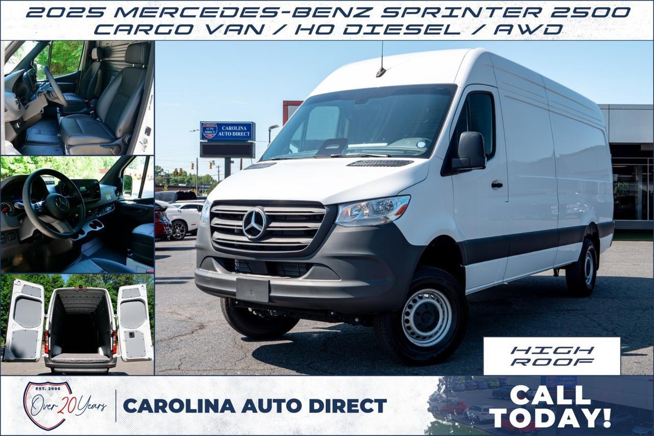 2025 Mercedes-Benz Sprinter 2500 Cargo Van / HO Diesel / AWD / HIGH ROOF!