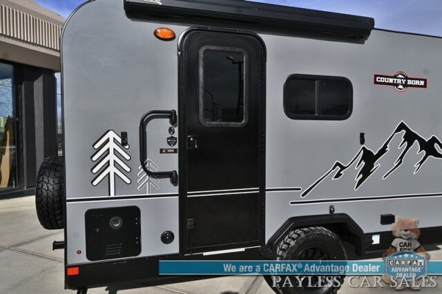 2025 Modern Buggy Country Born CB16 with Front Bunk / Sleeps 4 / Dometic Furnace / 13.5k BTU Rooftop AC / Stainless Steel Sink & Dual Burner Stove / 24in TV / Power Ext Awning / 14in Ground Clearance / All Terrain Tires / Tow Pkg / 2250lbs UVW Anchorage AK