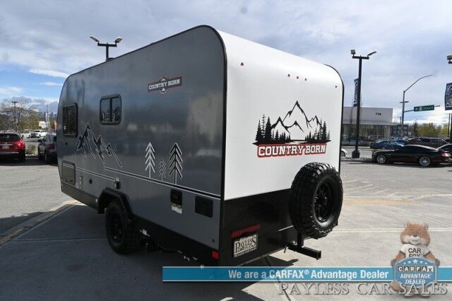 2025 Modern Buggy Country Born CB16 with Front Bunk / Sleeps 4 / Dometic Furnace / 13.5k BTU Rooftop AC / Stainless Steel Sink & Dual Burner Stove / 24in TV / Power Ext Awning / 14in Ground Clearance / All Terrain Tires / Tow Pkg / 2250lbs UVW Wasilla AK