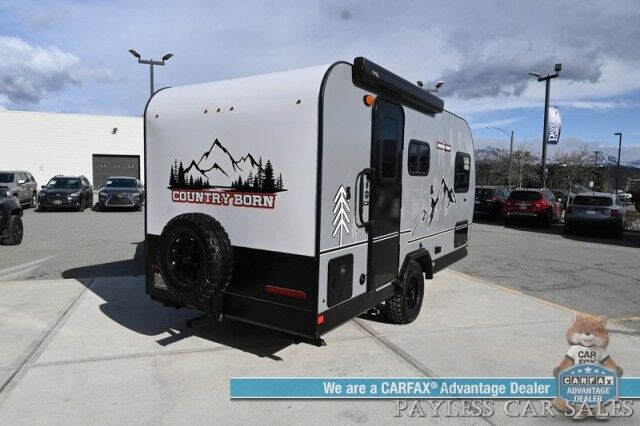 2025 Modern Buggy Country Born CB16 with Front Bunk / Sleeps 4 / Dometic Furnace / 13.5k BTU Rooftop AC / Stainless Steel Sink & Dual Burner Stove / 24in TV / Power Ext Awning / 14in Ground Clearance / All Terrain Tires / Tow Pkg / 2250lbs UVW Anchorage AK