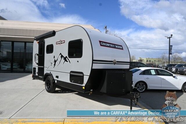 2025 Modern Buggy Country Born CB16 with Front Bunk / Sleeps 4 / Dometic Furnace / 13.5k BTU Rooftop AC / Stainless Steel Sink & Dual Burner Stove / 24in TV / Power Ext Awning / 14in Ground Clearance / All Terrain Tires / Tow Pkg / 2250lbs UVW Wasilla AK