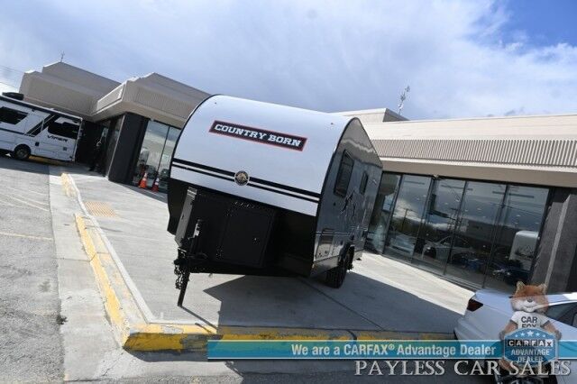 2025 Modern Buggy Country Born CB16 with Front Bunk / Sleeps 4 / Dometic Furnace / 13.5k BTU Rooftop AC / Stainless Steel Sink & Dual Burner Stove / 24in TV / Power Ext Awning / 14in Ground Clearance / All Terrain Tires / Tow Pkg / 2250lbs UVW Wasilla AK