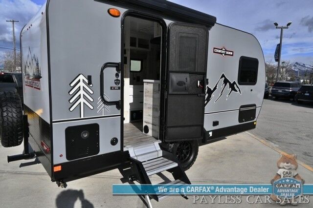 2025 Modern Buggy Country Born CB16 with Front Bunk / Sleeps 4 / Dometic Furnace / 13.5k BTU Rooftop AC / Stainless Steel Sink & Dual Burner Stove / 24in TV / Power Ext Awning / 14in Ground Clearance / All Terrain Tires / Tow Pkg / 2250lbs UVW Anchorage AK