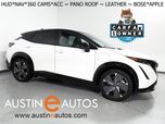 2025 Nissan ARIYA PLATINUM+ e-4ORCE AWD *HEADS-UP DISPLAY, NAVIGATION, SAFETY ALERTS, ADAPTIVE CRUISE, 360 VIEW CAMERA, PANORAMA MOONROOF, NAPPA LEATHER, CLIMATE SEATS, WIRELESS CHARGING, BOSE AUDIO, APPLE CARPLAY
