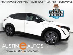 2025_Nissan_ARIYA PLATINUM+ e-4ORCE AWD_*HEADS-UP DISPLAY, NAVIGATION, SAFETY ALERTS, ADAPTIVE CRUISE, 360 VIEW CAMERA, PANORAMA MOONROOF, NAPPA LEATHER, CLIMATE SEATS, WIRELESS CHARGING, BOSE AUDIO, APPLE CARPLAY_ Round Rock TX