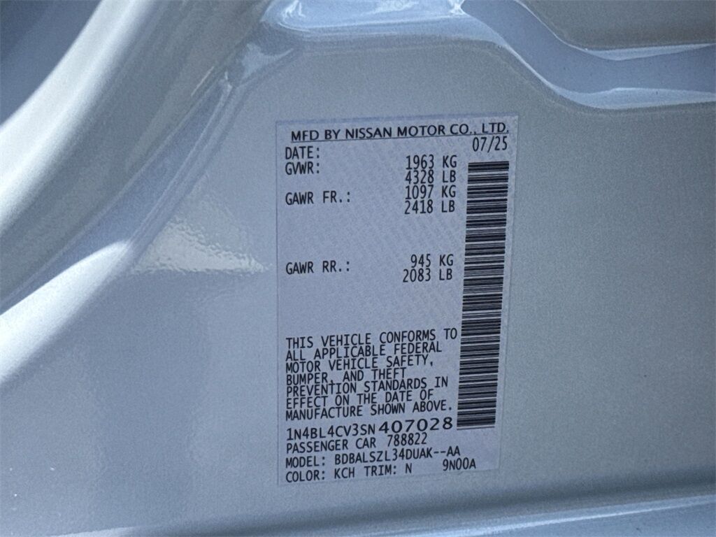2025 Nissan Altima 2.5 SR Kennesaw GA