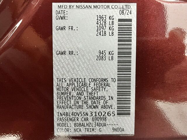 2025 Nissan Altima 2.5 SV Carrollton TX