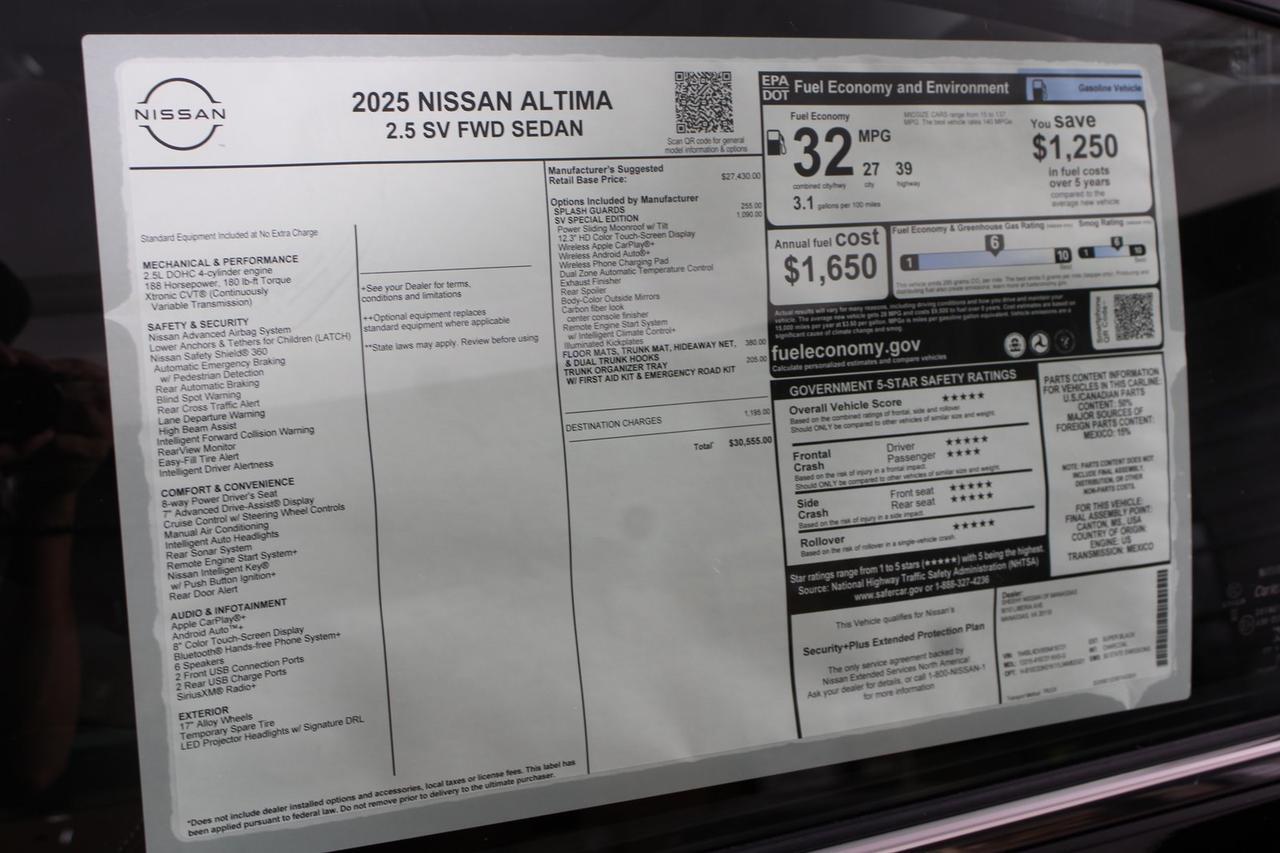 2025 Nissan Altima 2.5 SV Manassas VA