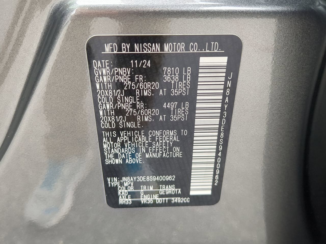 2025 Nissan Armada PRO-4X Winder GA