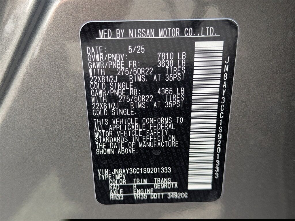 2025 Nissan Armada Platinum Reserve Kennesaw GA