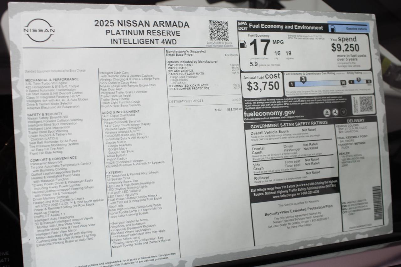 2025 Nissan Armada Platinum Reserve Manassas VA