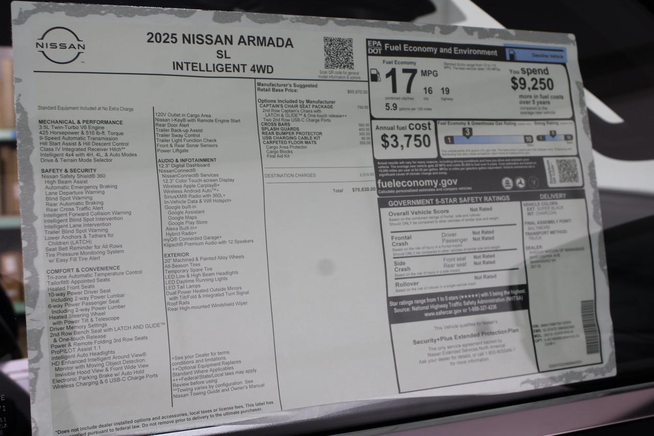 2025 Nissan Armada SL Manassas VA