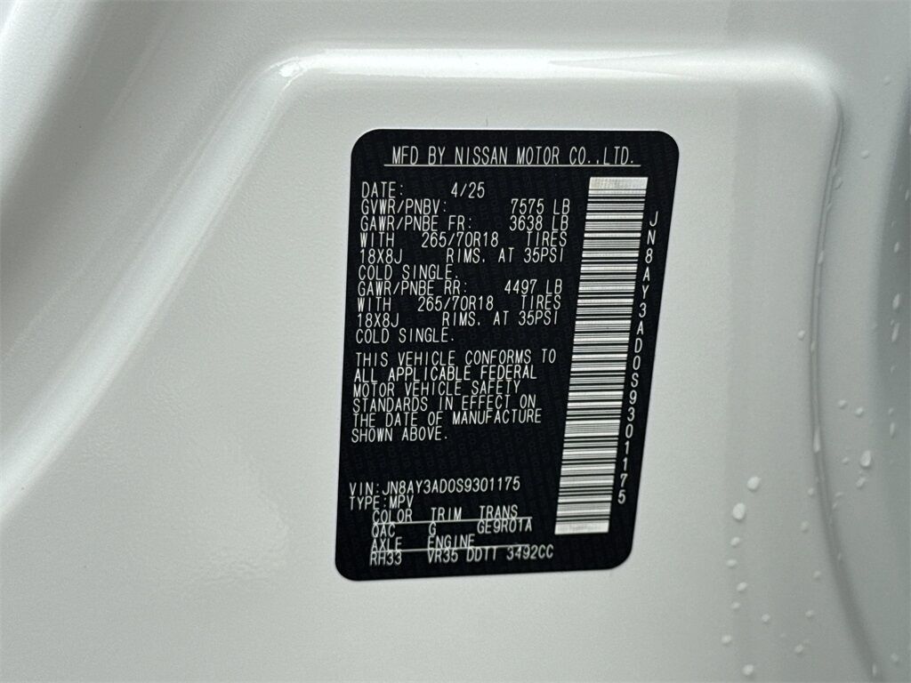 2025 Nissan Armada SV Kennesaw GA