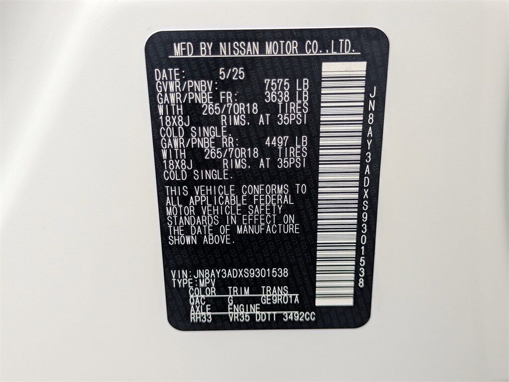 2025 Nissan Armada SV Kennesaw GA