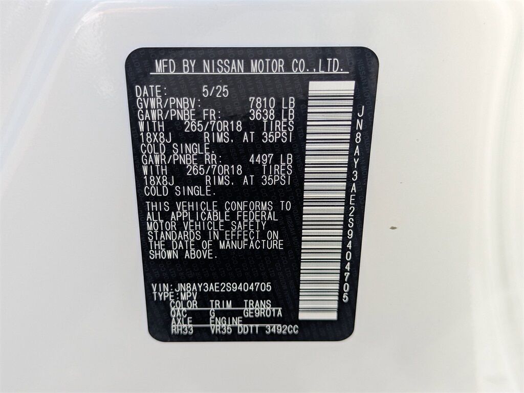2025 Nissan Armada SV Kennesaw GA
