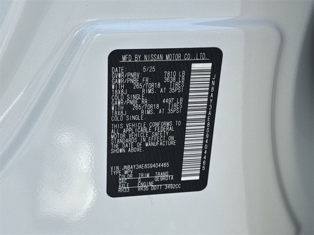 2025 Nissan Armada SV Kennesaw GA