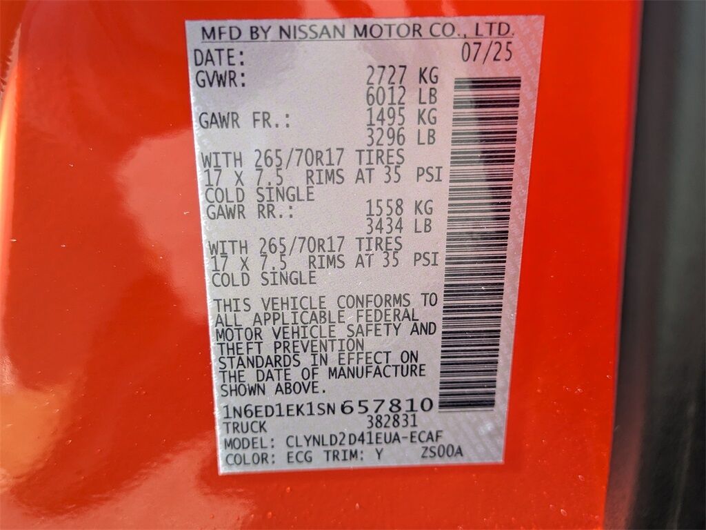 2025 Nissan Frontier PRO-4X Kennesaw GA