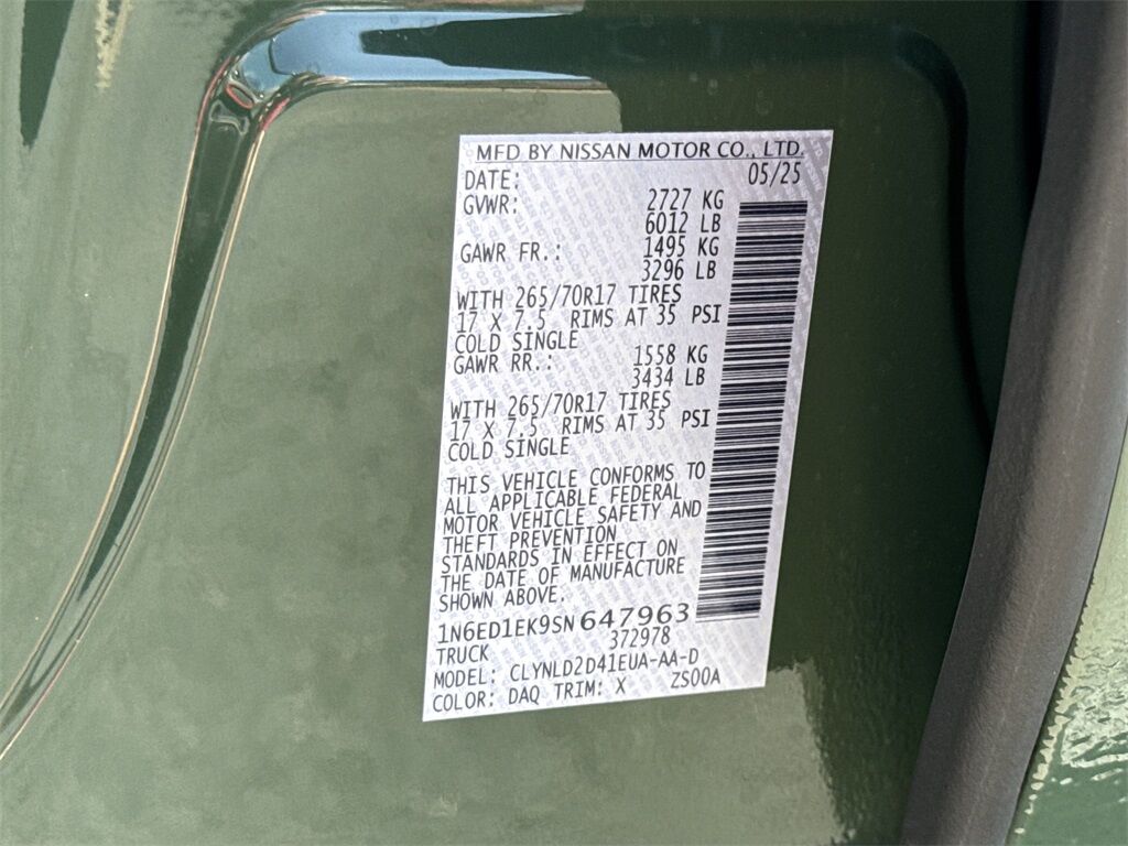 2025 Nissan Frontier PRO-4X Kennesaw GA