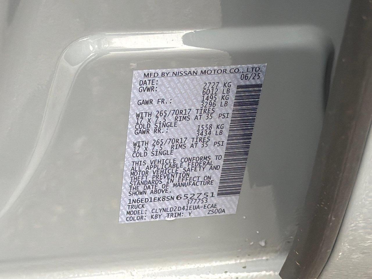 2025 Nissan Frontier PRO-4X Hagerstown MD
