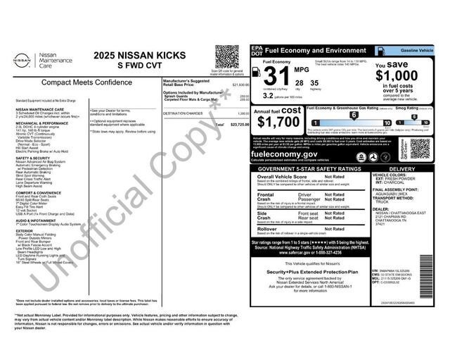 2025 Nissan Kicks S Raleigh NC