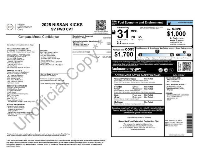2025 Nissan Kicks SV Raleigh NC