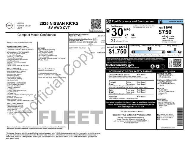 2025 Nissan Kicks SV Raleigh NC