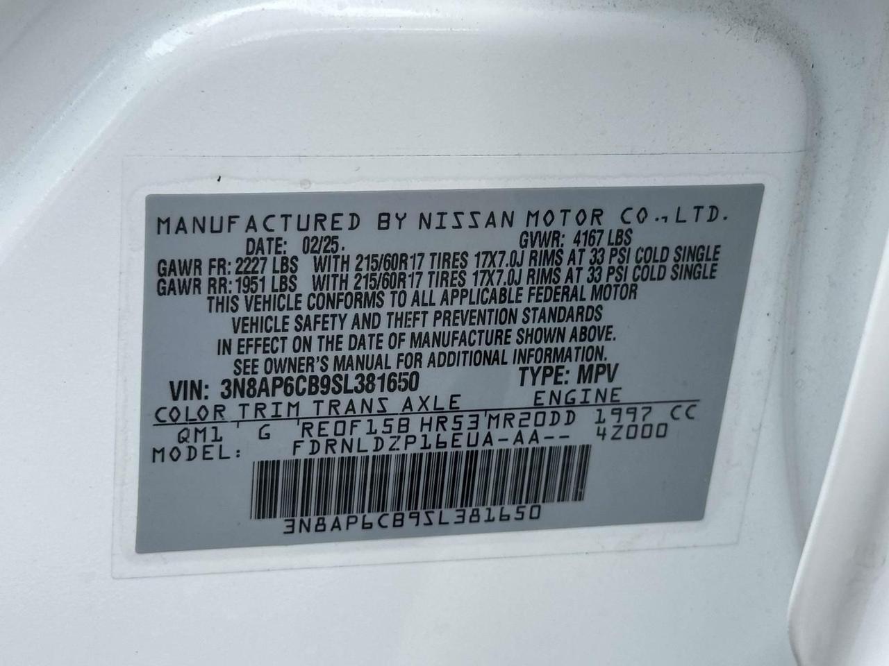 2025 Nissan Kicks SV Alexandria VA